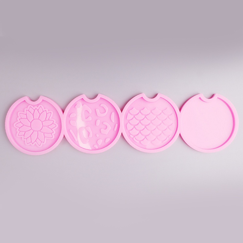 Sa Khuôn Silicone Hình Hoa Hướng Dương Làm Đế Lót Ly