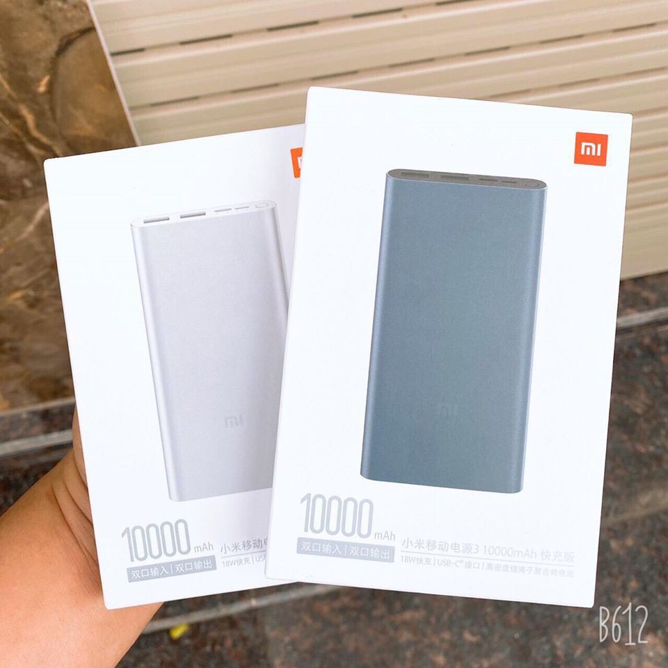 [ Rẻ Nhất Shopee + Có Video ]  Pin sạc dự phòng Xiaomi Gen 3 10000mAh, Bản Sạc Nhanh 2020 - Xiaomi Mi 18W - Bảo Hành 2 N