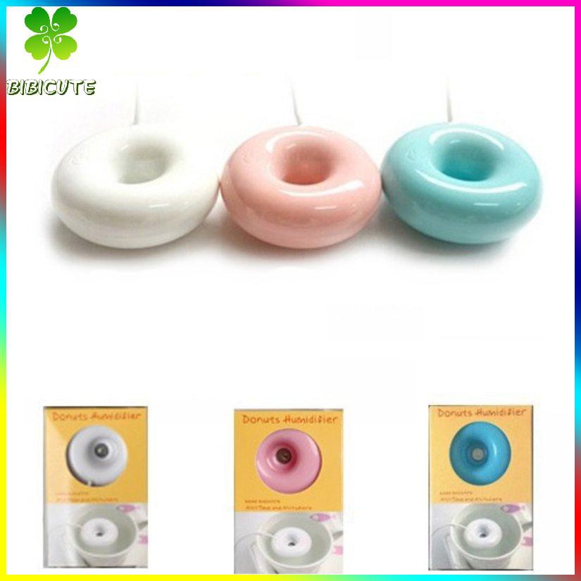 Máy Phun Sương Tạo Độ Ẩm Không Khí Mini Hình Bánh Donut Sạc Usb