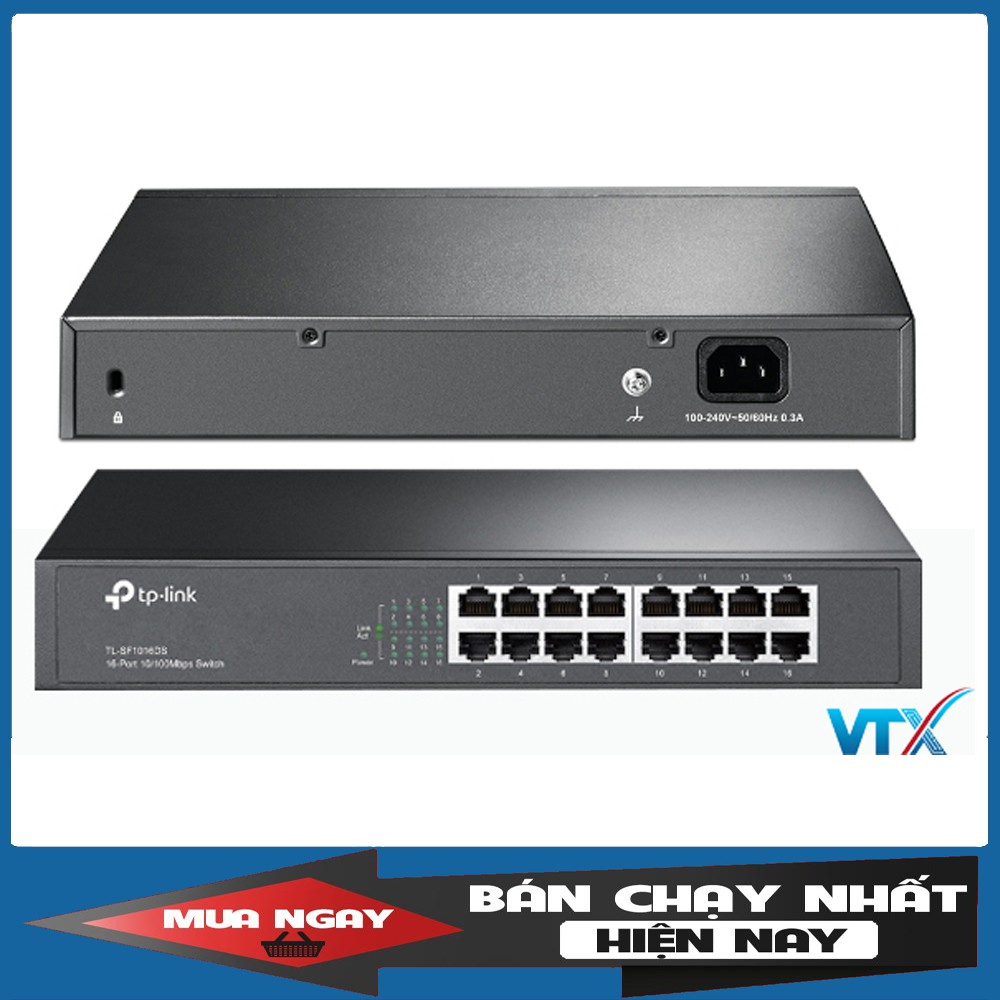 Switch chia mạng TP Link 16Port 10/100Mbps |PN: TL-SF1016DS