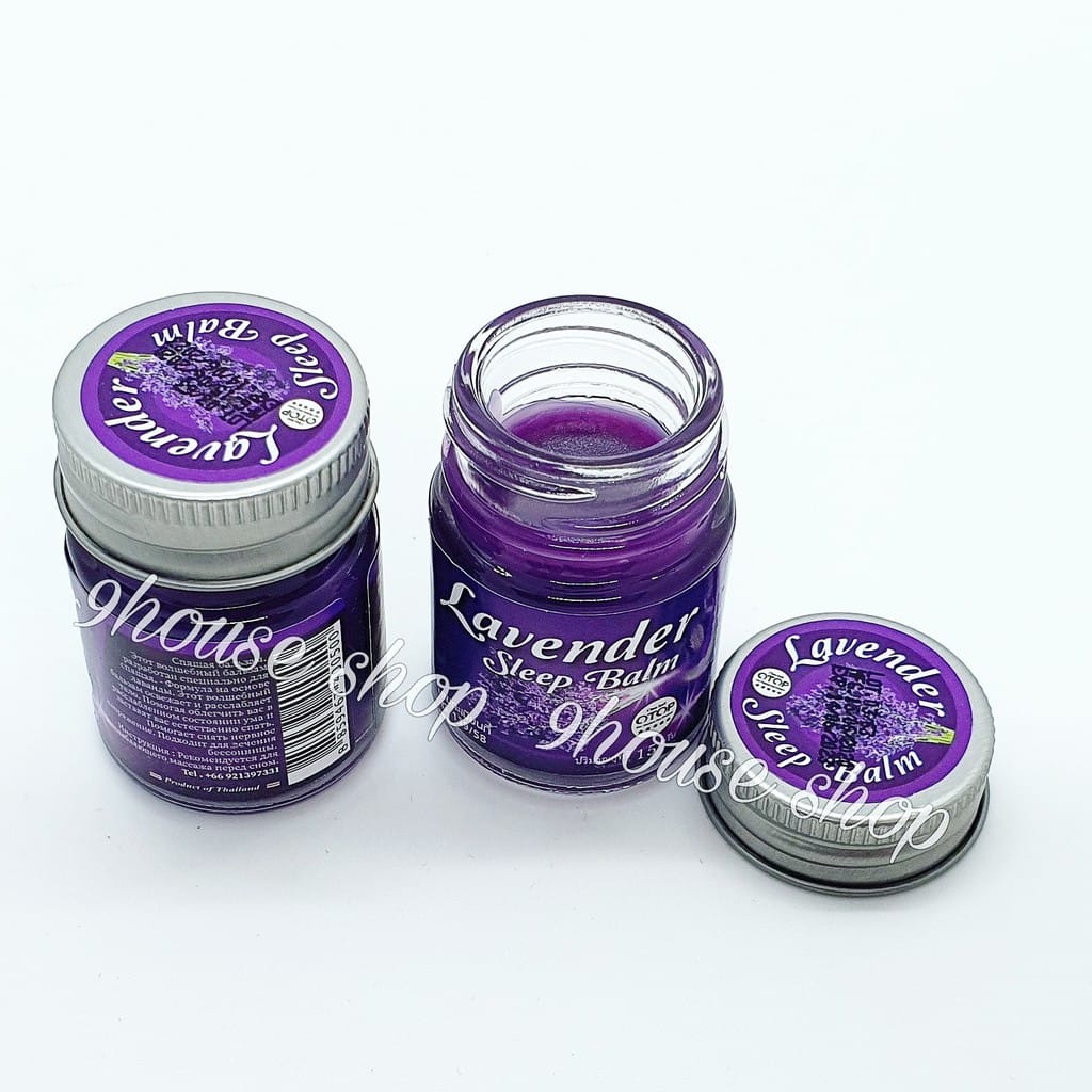 (Lốc) 6 Hủ Dầu Cù Là OTOP Lavender Sleep Balm Giúp Ngủ Ngon &amp; Thư Giãn Thái Lan 15gram