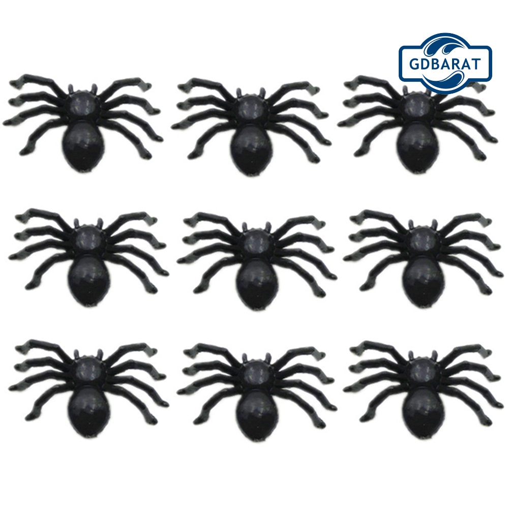 Bộ 30 Con Nhện Nhựa Mini Dùng Trang Trí Halloween