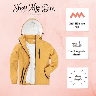 Áo gió lót lông nam, áo gió tráng bạc lót lông cừu siêu ấm, đủ size cho nam và nữ