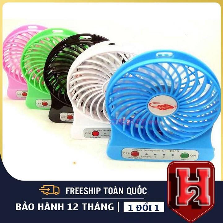 Quạt Mini 4 Cánh Để Bàn❤️FREESHIP❤️Có 3 Cấp Độ Siêu Mát_Bao Gía Trên Sàn