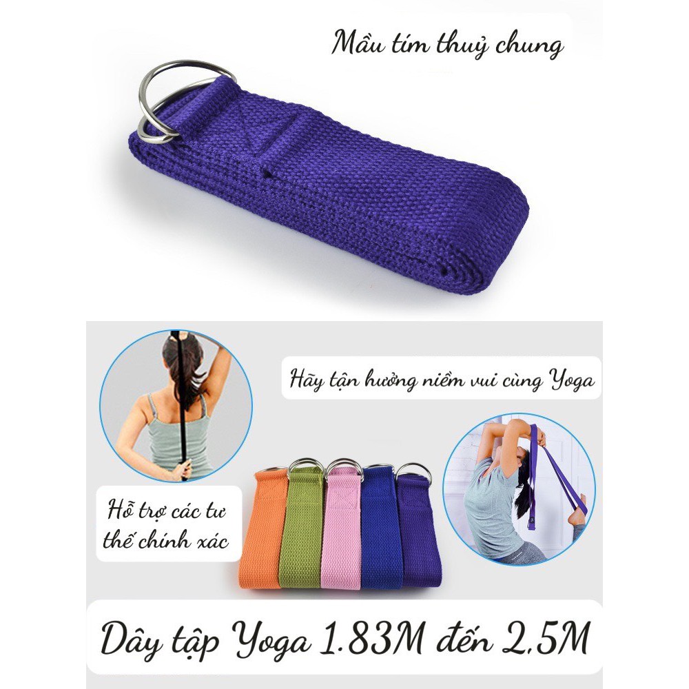 DÂY TẬP YOGA COTTON - dài 1.8 mét -Yoga An Viên