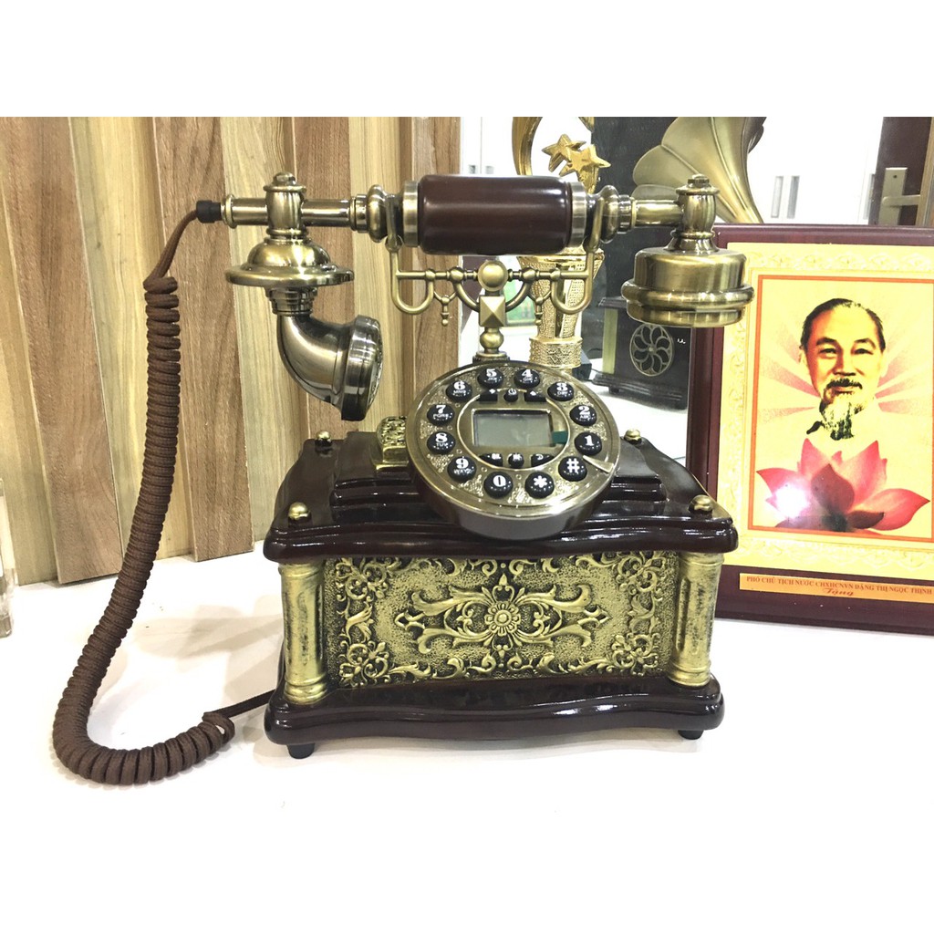 Điện thoại bàn Tân Cổ Điển (DÙNG SIM DI ĐỘNG)