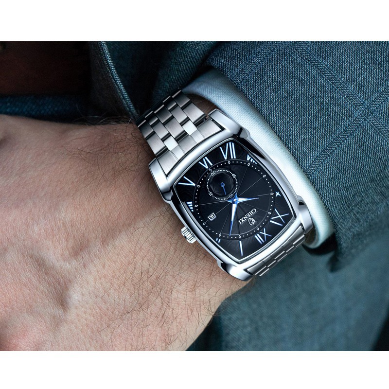 [Hàng Loại 1] Đồng Hồ Nam Chenxi CXV01 Dây Thép Không Gỉ Mặt Vuông Khỏe Khoắn Hàng Cao Cấp | BigBuy360 - bigbuy360.vn