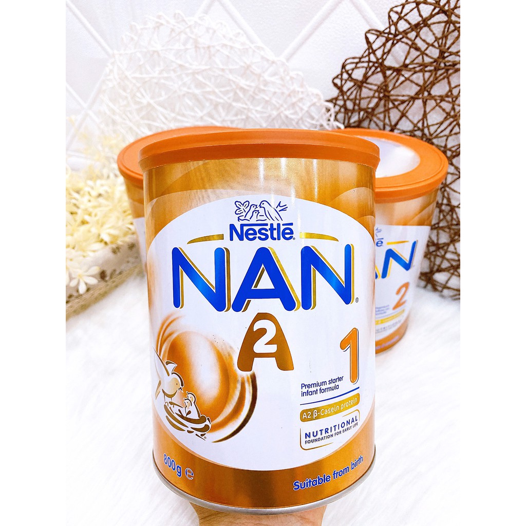 SỮA NAN A2 ÚC 1,2,3 LON 800G date 2022