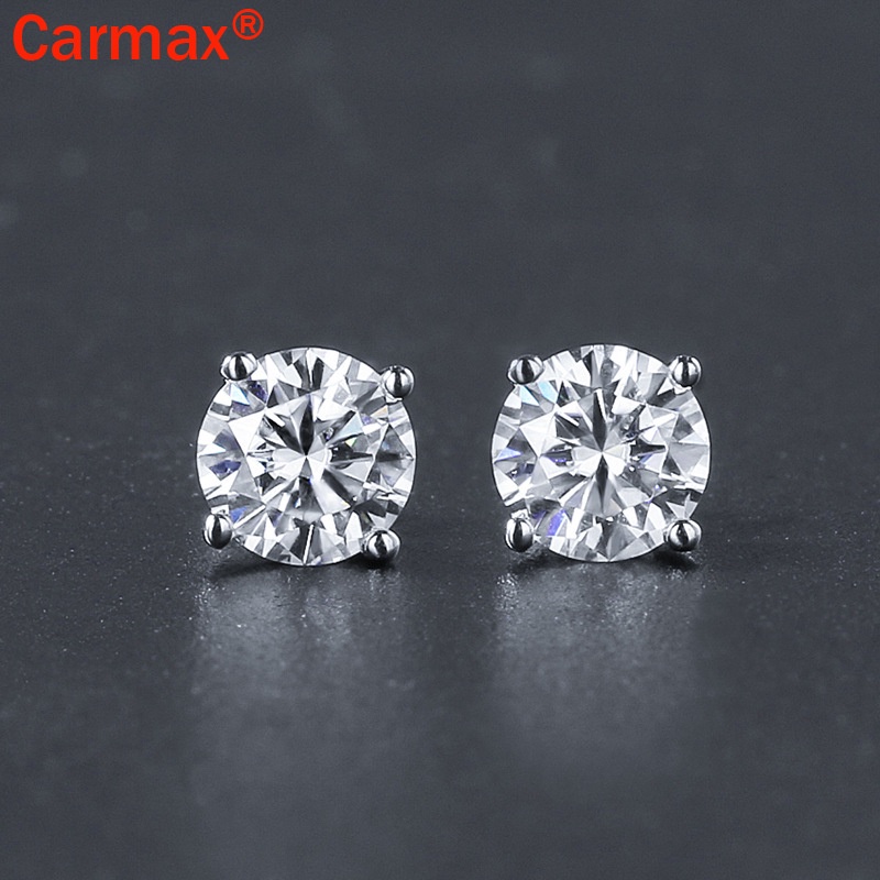 Bông Tai Hình Moissanite Đơn Giản Thời Trang