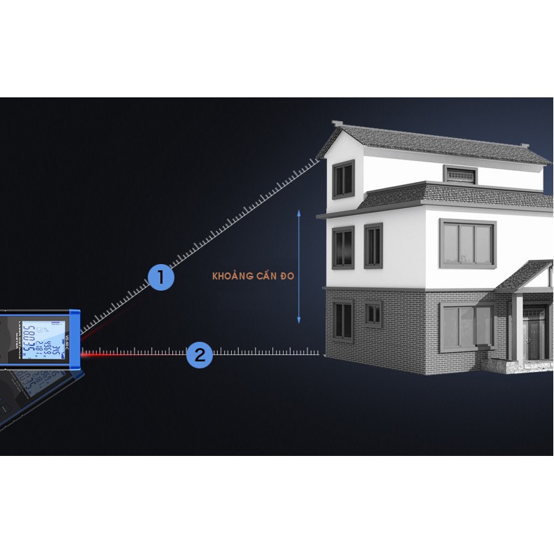 Thước Laser, Máy đo khoảng cách, Thước Laze chính xác tuyệt đối VI-40