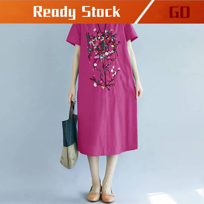 ❤ . Áo Sơ Mi Tay Ngắn Dáng Rộng plus size Phong Cách Retro Quyến Rũ Thời Trang Mùa Hè Cho Nữ