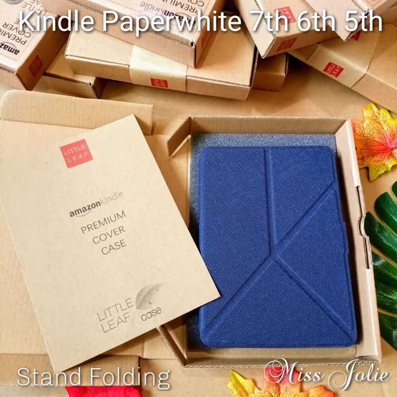 Ốp Máy Đọc Sách Gấp Origami Có Giá Đỡ Cứng Cho Kindle Paperwhite 7th 6th 5th Kpw 3 2 1