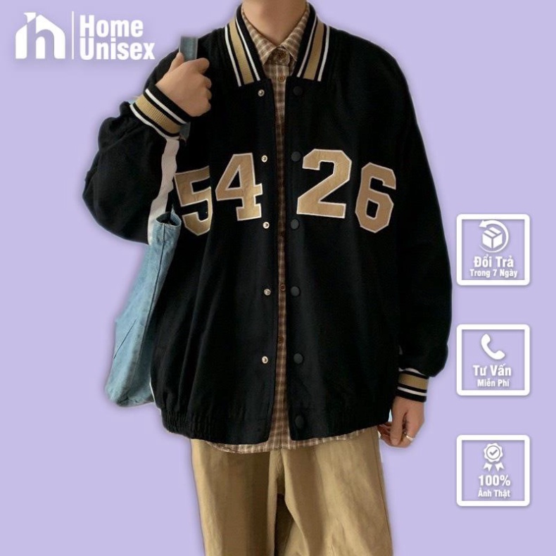FREESHIP Áo bomber , Áo Khoác kaki Dù 2 Lớp form Rộng unisex Số 54-26
