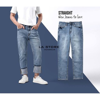 [ROUTINE] Quần jean nam - Quần Jeans form straight - ống suông màu xanh - QJ 113001