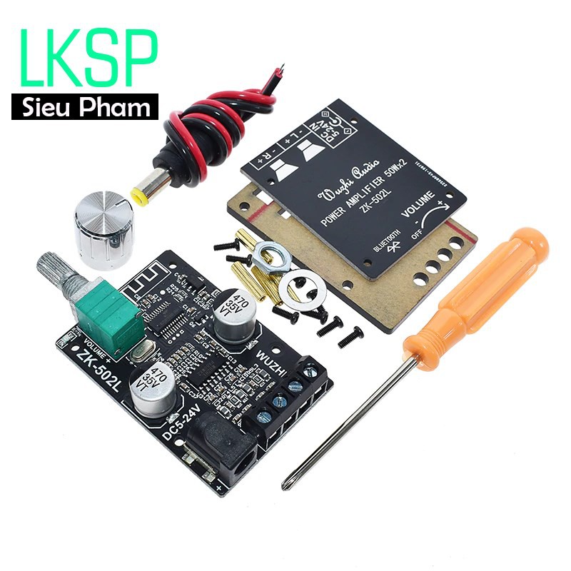 Mạch Khuếch Đại Âm Thanh Bluetooth 5.0 2*50W ZK-502L
