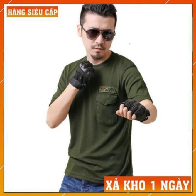 [FreeShip – Xả Kho 1 Ngày]  Áo Thun Nam Lính Mỹ US ARMY - Áo Phông Nam cotton Quân Đội Rằn Ri ⚡️  ༷