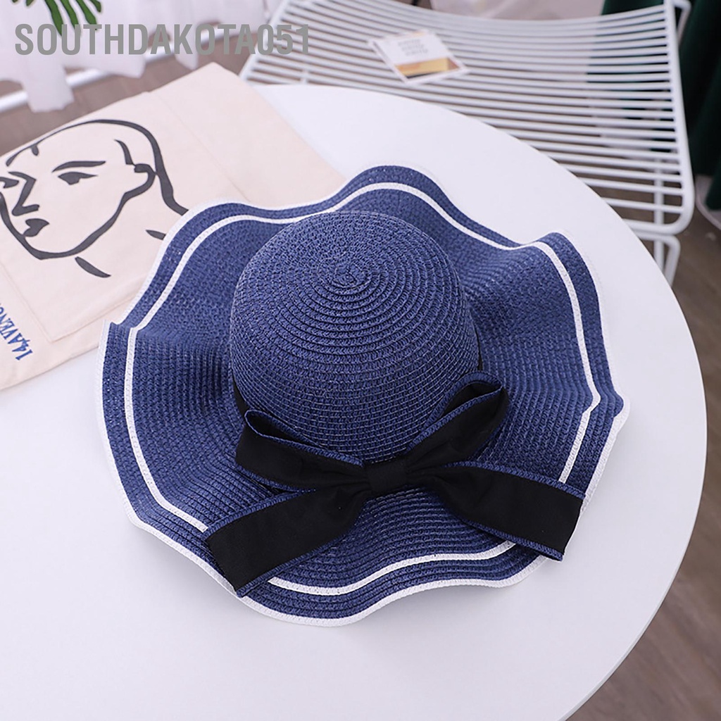 Southdakota051 Mũ phụ nữ có vành lớn Bảo vệ chống tia cực tím mùa hè Thoải mái Thời trang thể đóng gói đi biển thời