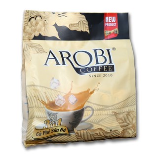 [MÃ GIẢM GIÁ] Cà phê sữa đá - Cà phê hòa tan 3 in 1 - Arobi Coffee đẳng cấp của hương vị Việt - Bịch 18 gói x 18gr