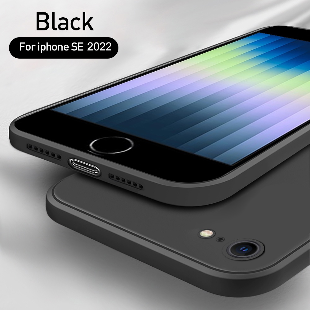 New Liquid Silicone Soft Case For iPhone SE 2022 4.7inch Shockproof Protective Cover For Apple iPhone i PhoneSE SE2020 SE2022