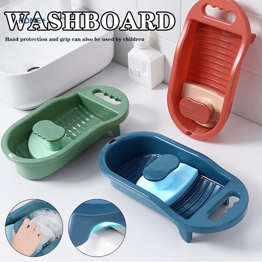 Tấm Ván Giặt Quần Áo/Vớ Chống Trượt Bằng Nhựa Mini Có Tay Cầm Có Thể Tháo Rời