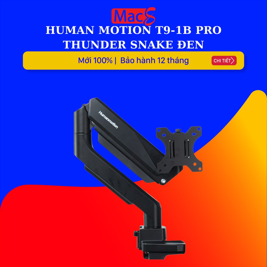 Giá đỡ màn hình Human Motion T9-1B Pro Thunder Snake Đen
