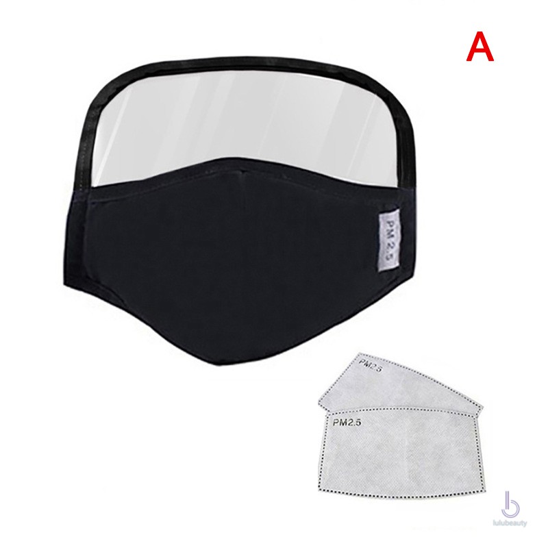 Khẩu trang che bảo vệ mặt ngoài trời chống bụi với tấm chắn mắt và bộ 2 bộ lọc | BigBuy360 - bigbuy360.vn