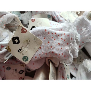 Tất, vớ cotton phối ren phong cách tiểu thư cho bé gái