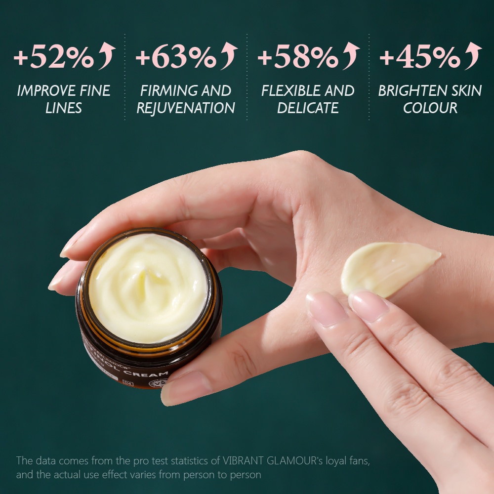 Kem Dưỡng Da Mặt VIBRANT GLAMOUR Chứa Retinol Tự Nhiên Chống Lão Hóa Giảm Nếp Nhăn Làm Mờ Vết Đốm Đen Làm Săn Chắc Và 30g