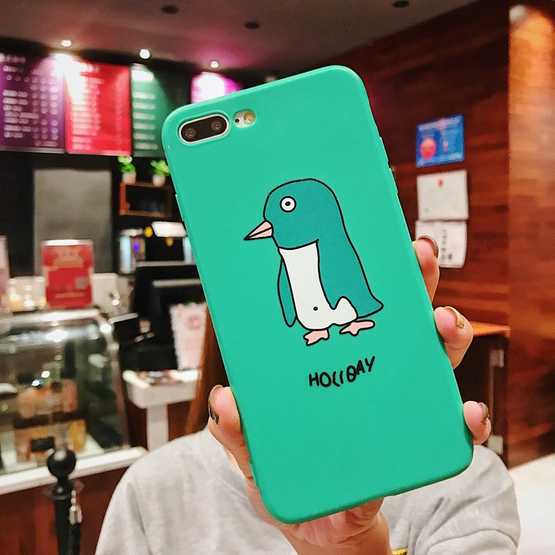 Ốp điện thoại TPU mềm in hình thú hoạt hình đáng yêu cho iPhone 6 6S 7 8 6plus 6Splus 7Plus 8Plus X XR XS XSMAX