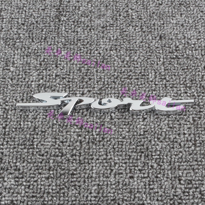 Miếng Dán Trang Trí Xe Hơi Bằng Kim Loại In Chữ Độc Đáo