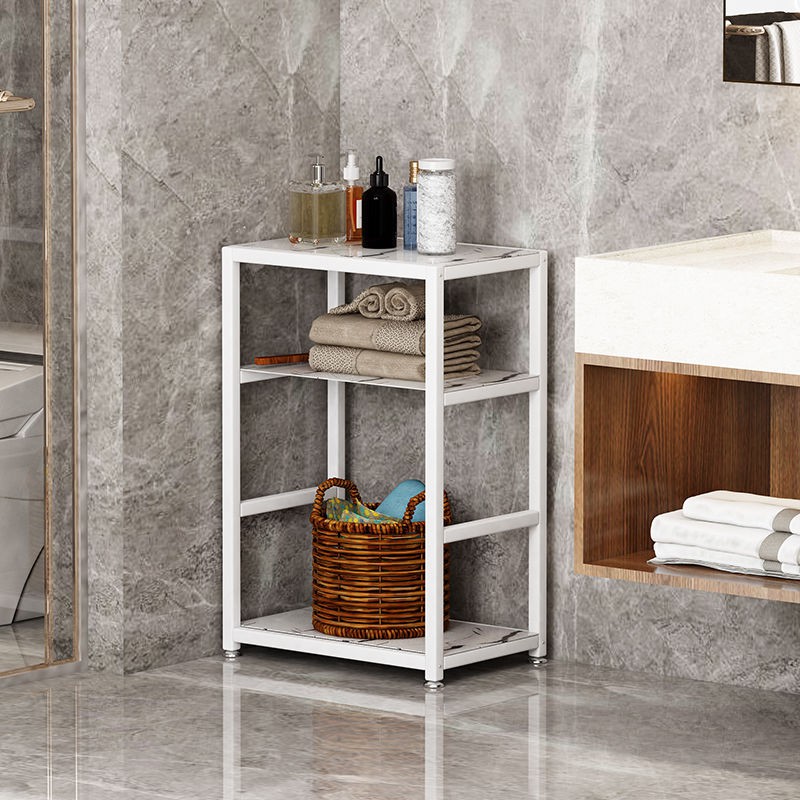 Kệ nhà vệ sinh tầng đứng nhiều giá để đồ phòng tắm kính cường lực ban công hoàn thiện chậu rửa <