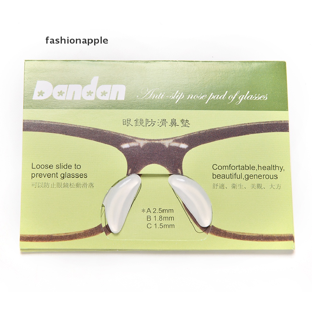 Set 5 Cặp Đệm Mũi Silicone Chống Trượt Cho Mắt Kính