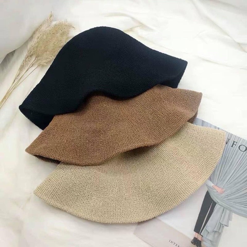 Mũ cói chữ M phong cách Hàn Quốc siêu hot - SL07