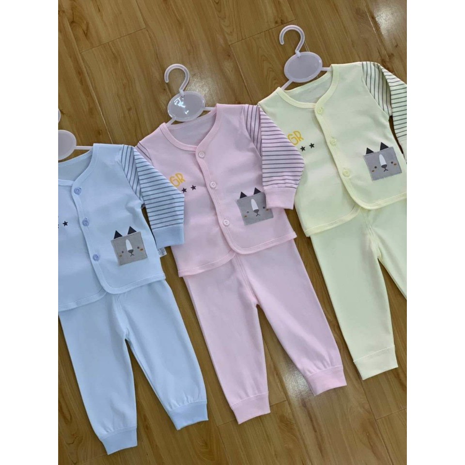 [Mã FAMAYFA2 giảm 10K đơn 50K] Bộ quần áo dài tay BEIBEI cho bé 100% COTTON hàng quảng châu cao cấp