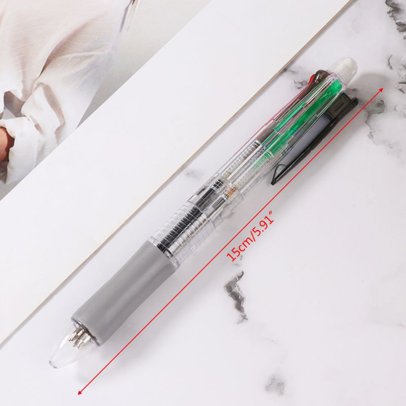 Bút Bi Nhiều Màu 5 Trong 1 Ngòi 0.7mm Có Nắp Đậy Màu Xanh Dương / Xanh Dương / Đỏ / Xanh Lá / Xanh Lá / Đen