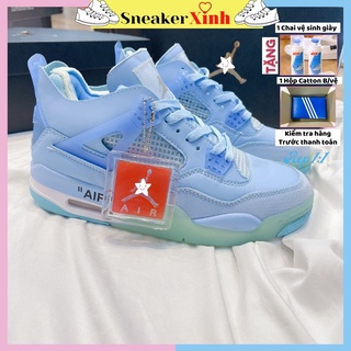 Giày jodan 4 xanh dương, giày JD4 xanh đi học đi chơi SneakerXinh Store JD789