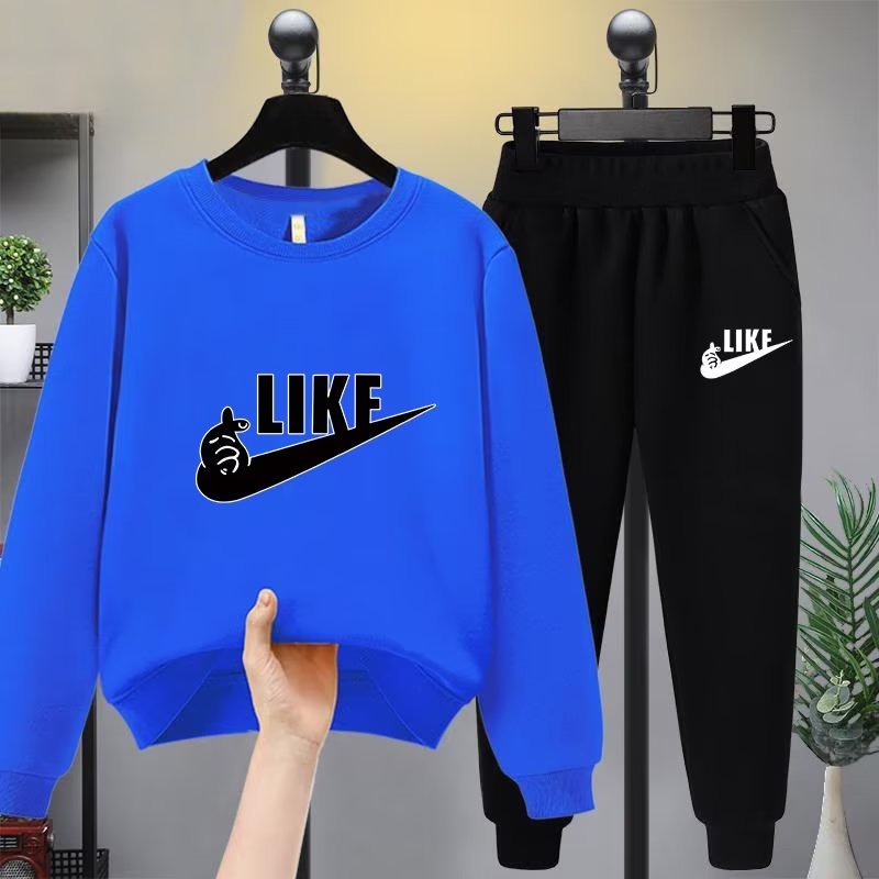 Set BXPB gồm áo nỉ dài tay cổ tròn và quần dài thời trang cho bé