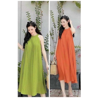 Đầm yếm phi xịn bao chất vải bầu bì bon chen được ạ