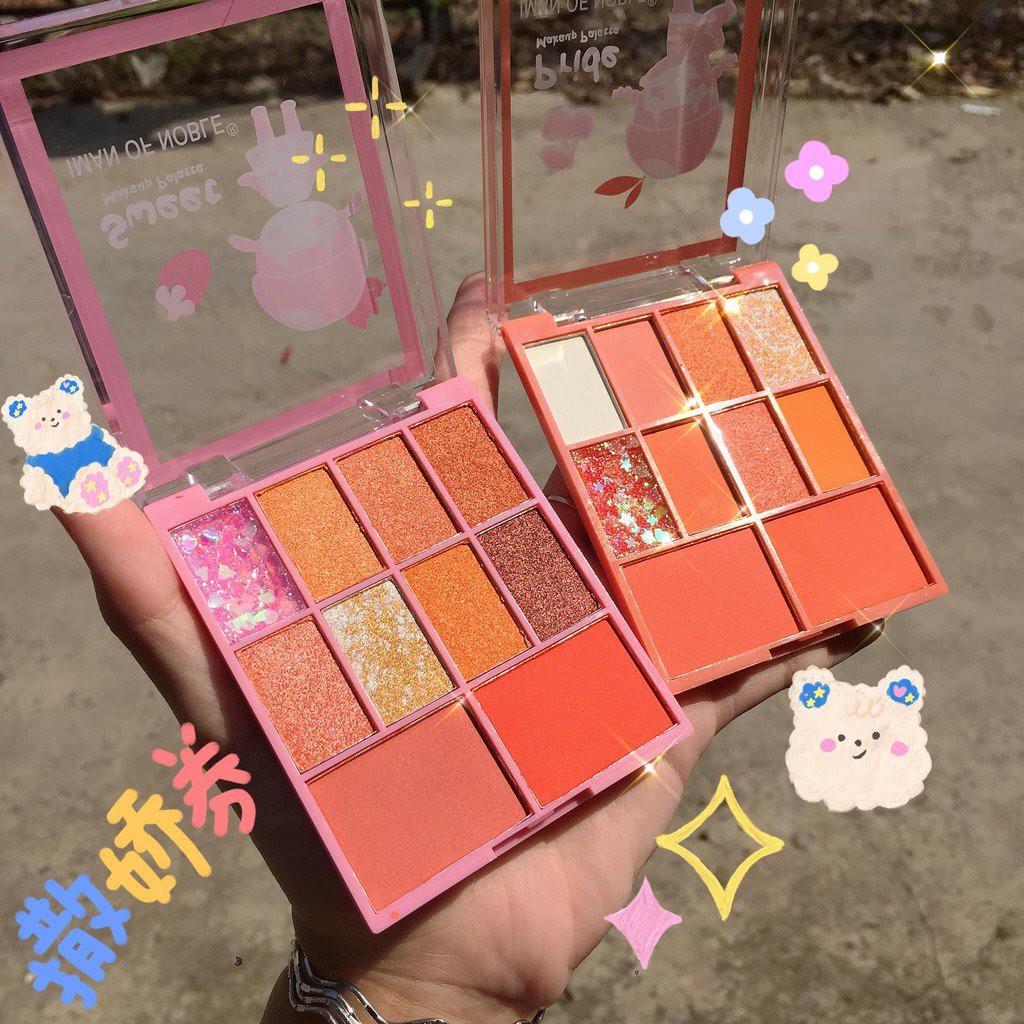 Bộ Phấn Mắt 10 Ô IMAN OF NOBLE MAKEUP PALETTE 6661 Auth Nội Địa | BigBuy360 - bigbuy360.vn