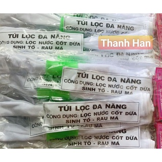 Túi lọc đa năng, túi lọc nước cốt dừa, rau má, đậu nành