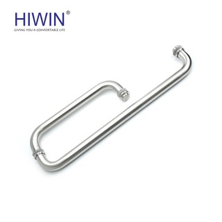 Tay nắm cửa vách tắm kính bo tròn inox 304 chống gỉ mặt mờ Hiwin HD-600 (300*500)