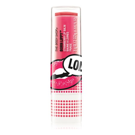 Son dưỡng môi The Body Shop Stick Lip Balm màu strawberry_ hàng chính hãng authentic Anh