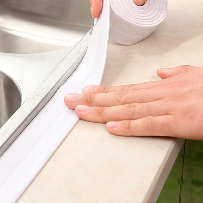 Cuộn băng keo chống tràn nước dán cạnh chậu bồn rửa chén tiện dụng