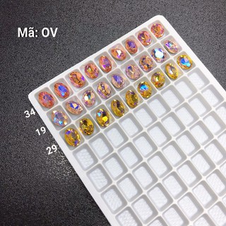 Đá khối làm hoa túi 10v -  Hình ovan