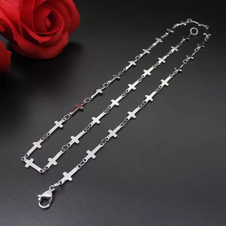 Dây chuyền titan thánh giá siêu phẩm D85 không đen không rỉ không phai LT59