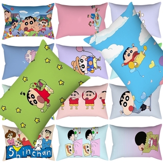 Hoạt Hình Shin-chan Sofa Trang Trí Cotton Line Polyester Đệm Gối Gối Polyester 30 * 50cm Ném Gối Trang Trí Nhà Gối