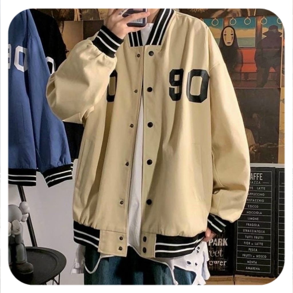 Áo khoác bomber, áo khoác nỉ nam nữ unisex dáng rộng phong cách ulzzang hàng loại 1 EQ | BigBuy360 - bigbuy360.vn