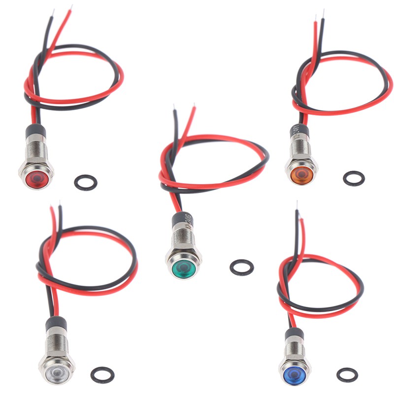 Đèn led Cảnh Báo Chống Thấm Nước P67 6mm 3v 5v 6v 12v 24v 220v
