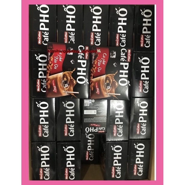 10 gói Cà phê sữa đá MacCoffee Café Phố 24g tặng kèm 2 gói trà sữa và trân châu dùng thử