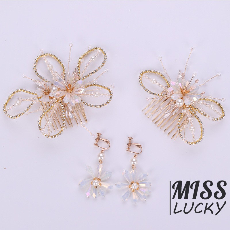 Khuyên tai hình hoa phong cách Hàn Quốc thời trang cho nữ